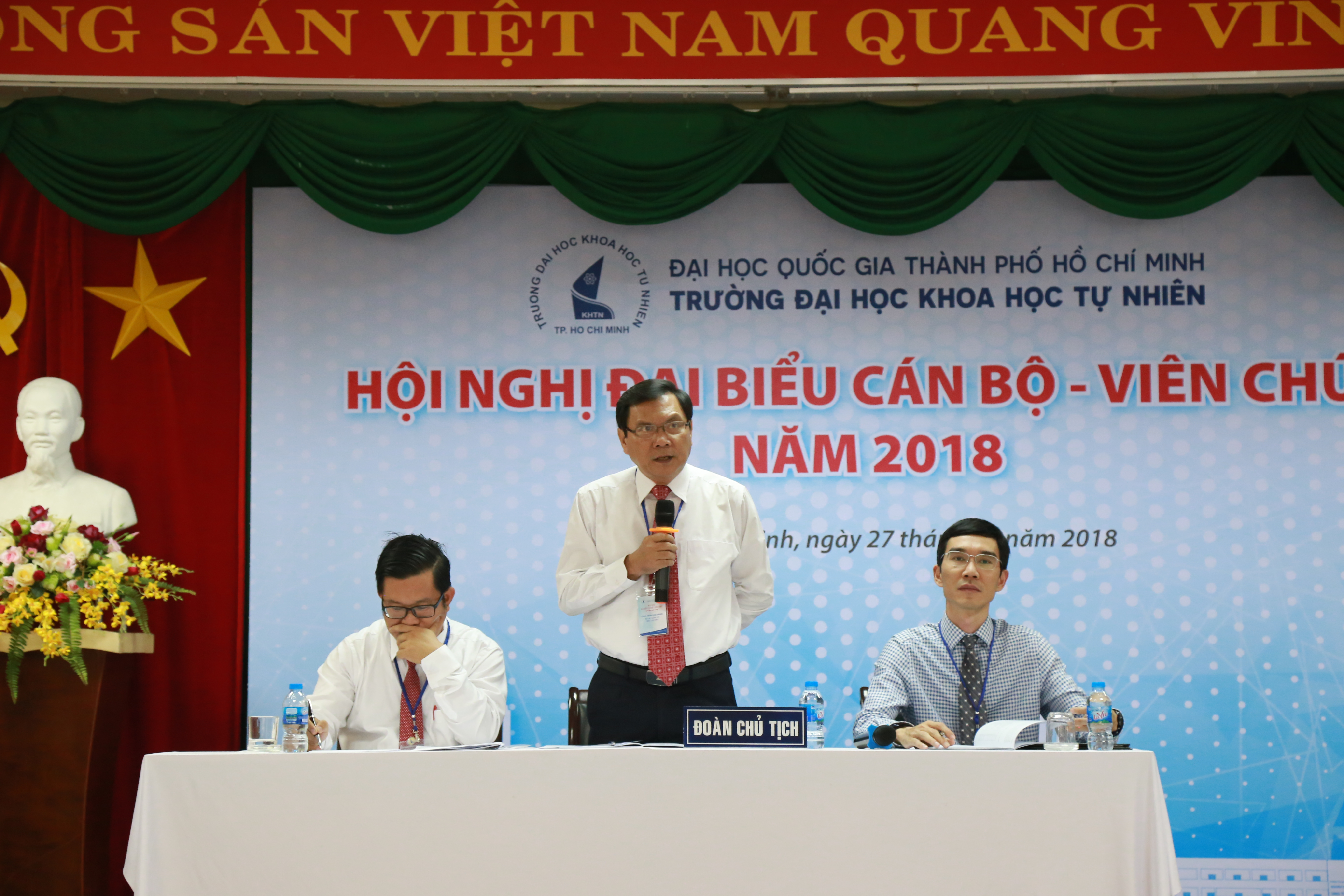 Hội nghị Đại biểu cán bộ – viên chức bet365 dk
, ĐHQG-HCM, năm 2018