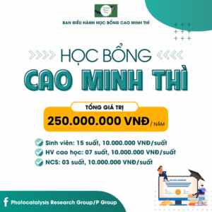 Thông báo học bổng Cao Minh Thì