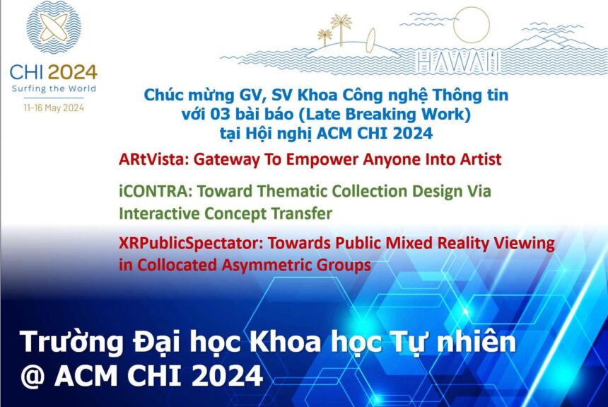 BÀI BÁO KHOA HỌC TẠI HỘI NGHỊ ACM CHI 2024