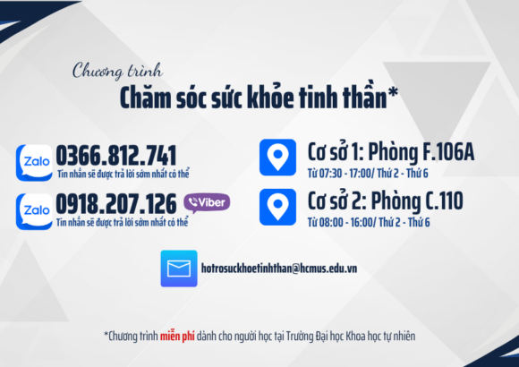 Chương trình Chăm sóc sức khỏe tinh thần người học tại bet365 dk
