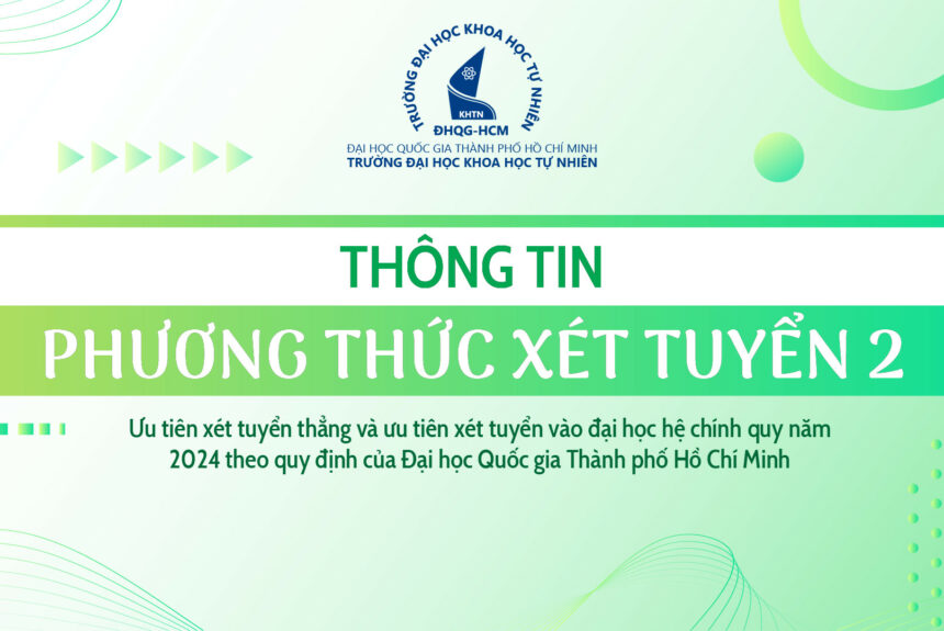 Thông báo PHƯƠNG THỨC XÉT TUYỂN 2: Ưu tiên xét tuyển thẳng và ưu tiên xét tuyển vào đại học hệ chính quy năm 2024 theo quy định của Đại học Quốc gia Thành phố Hồ Chí Minh