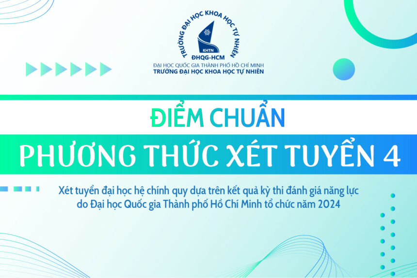 THÔNG BÁO: ĐIỂM CHUẨN TRÚNG TUYỂN DỰA TRÊN KẾT QUẢ  KỲ THI ĐÁNH GIÁ NĂNG LỰC CỦA ĐHQG-HCM NĂM 2024